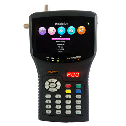 KPT-265S/T 4.3&quot; Combo Satellite Finder Satellite Signal Finder (S2+T2+C) &amp; Audio Video Input Monitor