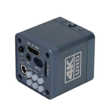 HY-6110 Black Version 4K UHD Digital Microscope Camera HDMI Camera with 32G Storage Card Support HDR