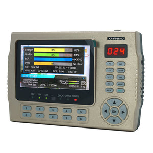 KPT-958HD 4.3&quot; HD Satellite Finder Satellite Signal Finder &amp; Monitor (with TV &amp; AV Input) Golden