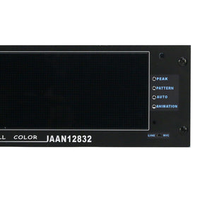 JAAN12832 3U Music Spectrum Display Full Color RGB Rhythm Light Supports Sound and Wired Control