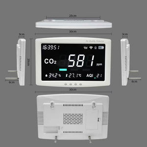 WiFi Multifunctional Intelligent Air Quality Detector for CO2 / Temperature / Humidity Detection