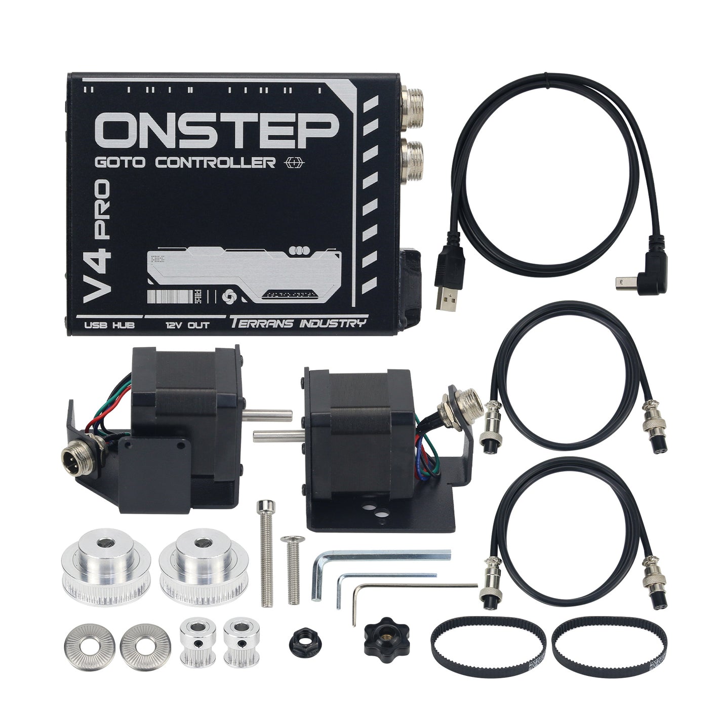 TeSeek EXOS2 Equatorial Mount Onestep GOTO Upgrade V4 Kit for Tracking Guide Photography and Ascom
