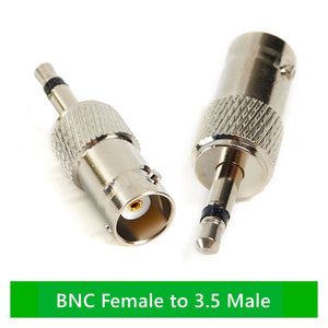 1PCS High Quality BNC Adapter BNC Female to 3.5mm Male Adapter for Audio Mono Connector Adapter
