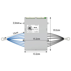 Single-layered 10-24S 200A (Peak 450A) BMS Lithium Battery Protection Board without LCD Screen
