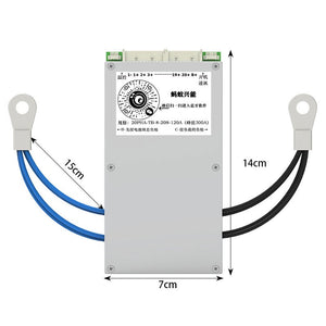 8S-20S 120A (Peak 300A) BMS Lithium Battery Protection Board without 3.8 Inch LCD Screen Display