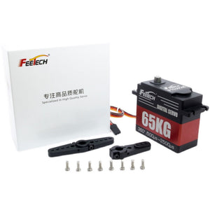 FEETECH FT6365M 65KG PWM Digital Servo Steel Gears 360 Degrees for Ship Models &amp; Model Aeroplanes