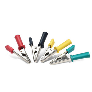 4PCS Pure Copper Semi-closed 10mm Crocodile Clip Testing Clip with 4mm Jack and 3KV Withstand Voltage
