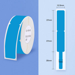65PCS Blue Cable Label Self-adhesive Paper Sticker for Wireless Portable Pocket Printer D11/D110/D101
