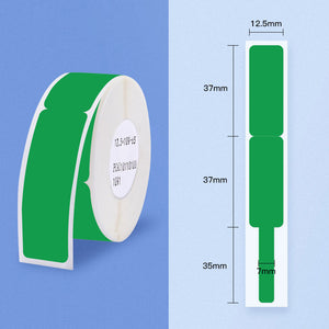 65PCS Green Cable Label Self-adhesive Paper Sticker for Wireless Portable Pocket Printer D11/D110/D101