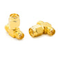1PCS SMA Male to Two Female Connector Triple T RF SMA Connector Adapter for Antenna Splitter Radio Accessory