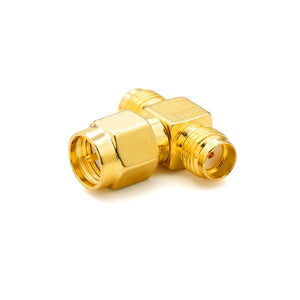 1PCS SMA Male to Two Female Connector Triple T RF SMA Connector Adapter for Antenna Splitter Radio Accessory