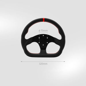 Simagic P-325D 12.8 Inch D-shaped SIM Racing Wheel Real Leather Racing Steering Wheel for GT Pro Hub