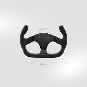 Simagic P-325C 12.8&quot; Real Leather Racing Wheel Cut-off Top Steering Wheel for GT Pro Hub SIM Racing
