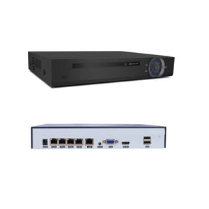 4K 4CH HD POE NVR H.265+ 48V Network Video Recorder Supports 4*8.0MP Video Input for Network Cameras