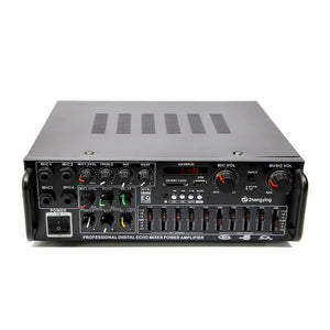 AV-326BT 200W+200W Professional Digital ECHO Mixer Power Amplifier Power Amp for Home Vehicle Use