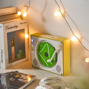 Rechargeable Bluetooth CD Player Portable CD Player Bluetooth Speaker Birthday Present Bright Yellow