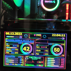 7&quot; 1024x600 Touch Screen Monitor IPS Screen Secondary Screen w/ Metal Shell for PS4 PS5 Raspberry Pi