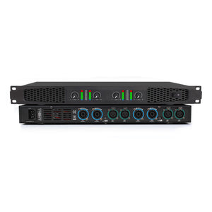 R40S 450Wx4 220V 1U Digital Power Amplifier Four Channel Amplifier Home Power Amp with Black Panel