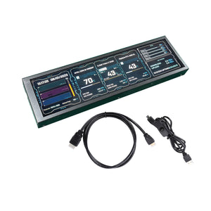 8.8&quot; 1920x480 LCD Touch Screen Monitor Long Strip LCD Screen w/ Black Shell for AIDA64 CPU GPU SSD