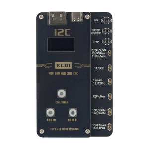 i2C KC01 Battery Repair Instrument Battery Repair Tool with 0.96" Screen for iPhone 6 to 14 Pro Max