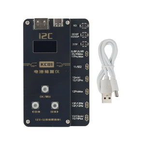 i2C KC01 Battery Repair Instrument Battery Repair Tool with 0.96" Screen for iPhone 6 to 14 Pro Max