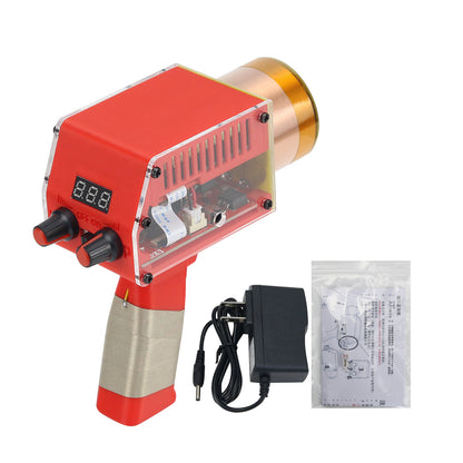 Handheld Tesla Coil Rechargeable Solid State Tesla Coil Manual &amp; Automatic Modes with Red Shell