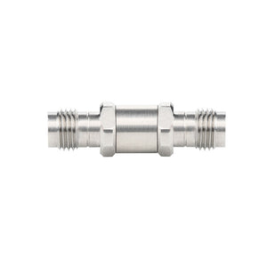Microwave Stainless Steel RF Connector 2.4mm-KK Female to Female High Frequency RF Adapter 50ohm DC-50GHz