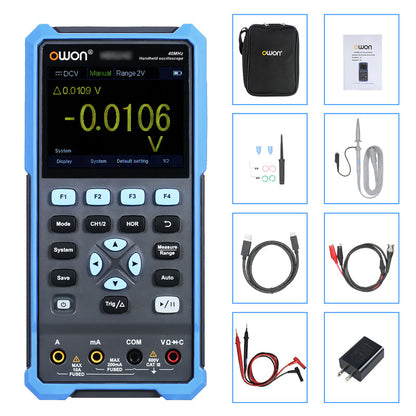 HD242S 40MHz Handheld Digital Oscilloscope Multimeter 3.5-inch LCD Display Signal Source for OWON HDS200 Series