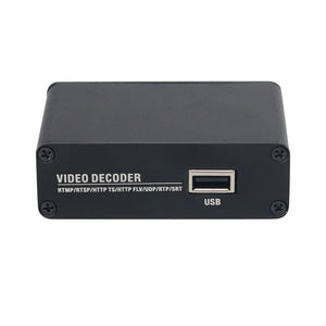 4K H265 H264 Audio Video Decoder HD USB Network Video Decoder Suitable for IP Cameras &amp; Dome Cameras