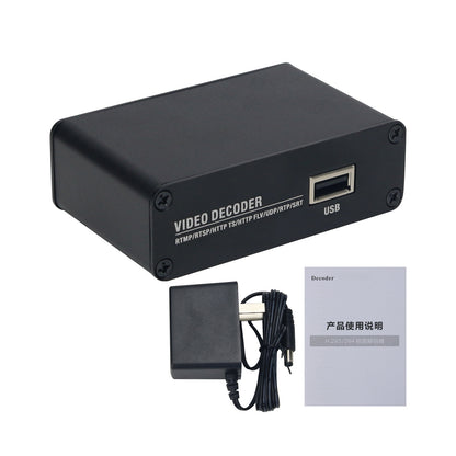 4K H265 H264 Audio Video Decoder HD USB Network Video Decoder Suitable for IP Cameras &amp; Dome Cameras
