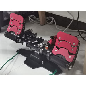 Simplayer Falcon Flight Rudder Pedals Upgrade Version Game Flight Simulator Rudder Pedals Red