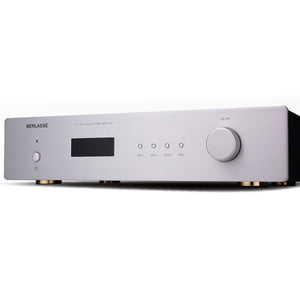 Silvery TS-11 HiFi Audio Power Amplifier 2.0 Dual Channel Stereo Power Amplifier Support Remote Control and Bluetooth5.0