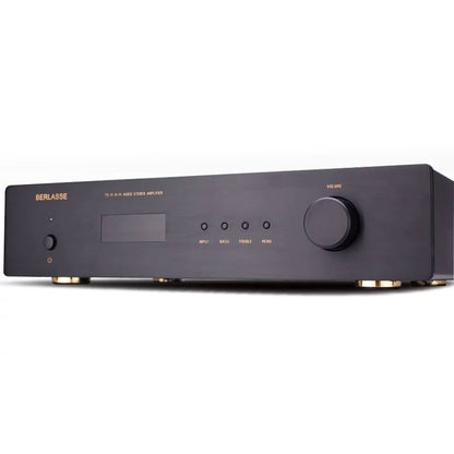 Black TS-11 HiFi Audio Power Amplifier 2.0 Dual Channel Stereo Power Amplifier Support Remote Control and Bluetooth5.0