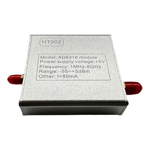 HT002 1MHz - 8000MHz RF Power Meter AD8318 Module Logarithmic Detector Controller for Power Detection