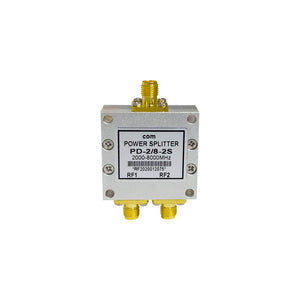 2000 - 8000MHz Power Divider One to Two Microstrip RF Power Splitter with SMA Female Connector