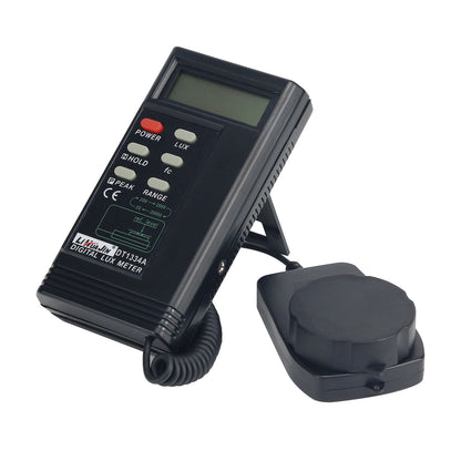 DT1334A 20000Lux/FC Digital LUX Meter High-Precision LUX Light Meter With Peak Holding Function