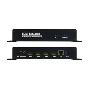 XE4D 4 Channel HDMI Encoder High Performance Live Streaming IPTV Encoder 4K 2160P Support for H.265 and H.264