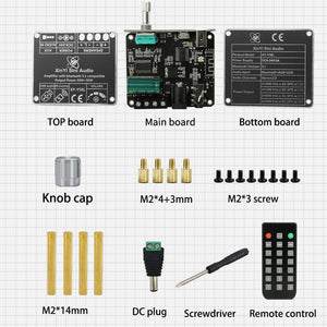 XY-Y50L HiFi 50W + 50W Stereo Bluetooth5.1 Digital Power Amplifier Board Dual Channel with Remote Control