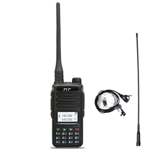 TYT TH-UV98 10W VHF UHF Radio Handheld Transceiver Walkie Talkie w/ Programming Cable &amp; Long Antenna
