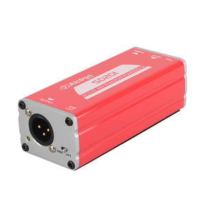 2PCS Alctron SD201 48V Phantom Powered Active DI Box Active Direct Box for Professional Stages