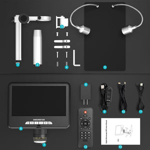 Andonstar AD207S 7-inch UHD Screen Digital Microscope for Electronics Soldering and Repairing