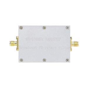 88 - 108MHz Band Stop Filter High Performance Band Stop Broadcast FMreject Filter with SMA Female Connector