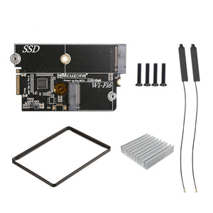 R5S R6C Dedicated SSD &amp; WiFi6 Board NVME Adapter Board with 3D Fixed Frame and WiFi Antenna Converter Board for NanoPi