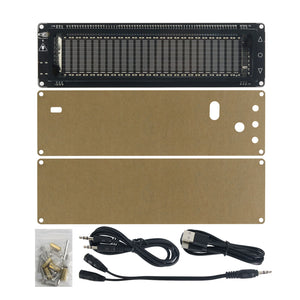 AK2515 Pro V2.0 25-Band Music Spectrum Display Desktop Clock Supports Voice Control &amp; Wired Input