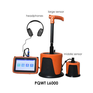 L6000 Underground Water Leak Detector Locator w/ Large &amp; Middle-Sized Sensors for Outdoor Pipe Lines