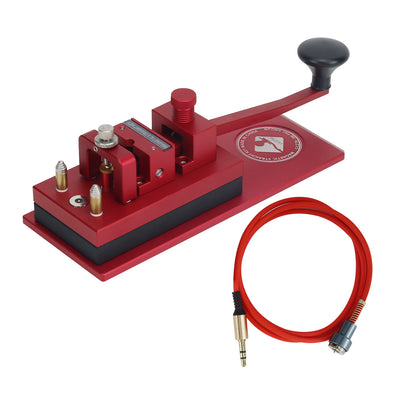 Morse Code Shortwave Radio CW Magnetic Force Telegram Key with Long Armand Aluminum Alloy Body