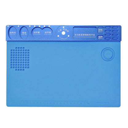 330x235x15mm Soldering Mat High Temperature Resistance Aluminum Alloy Maintenance Platform for Precision Electronics