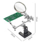 TE-805 Welding Fixture with Magnifier and Welding Work Clip for PCB Circuit Board Maintenance