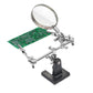 TE-805 Welding Fixture with Magnifier and Welding Work Clip for PCB Circuit Board Maintenance