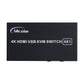 4K HDMI Switch KVM Four Port Switcher 4 Input and 1 Output USB KVM Display Support PiKVM and BLIKVM